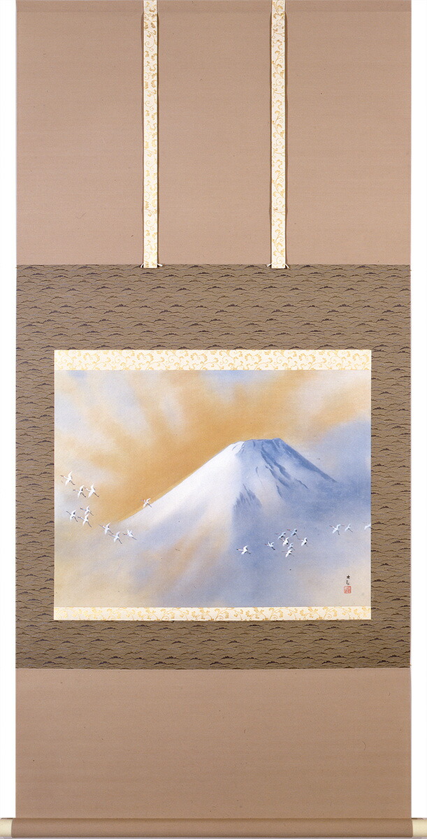 楽天市場】横山大観 霊峰飛鶴 （額・掛軸） 巧藝画 大塚巧藝社 【富士