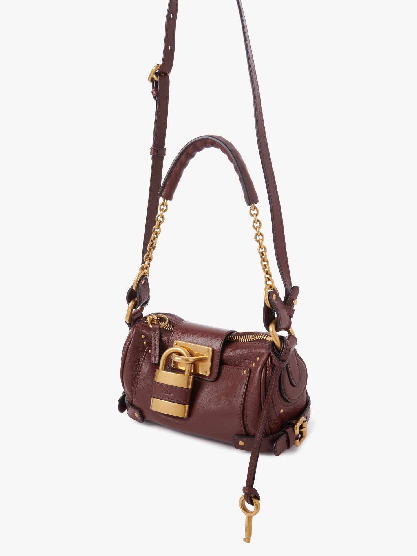 グレインレザー製Paddingtonスモールチェーンバッグ 茶色 - Chloé
