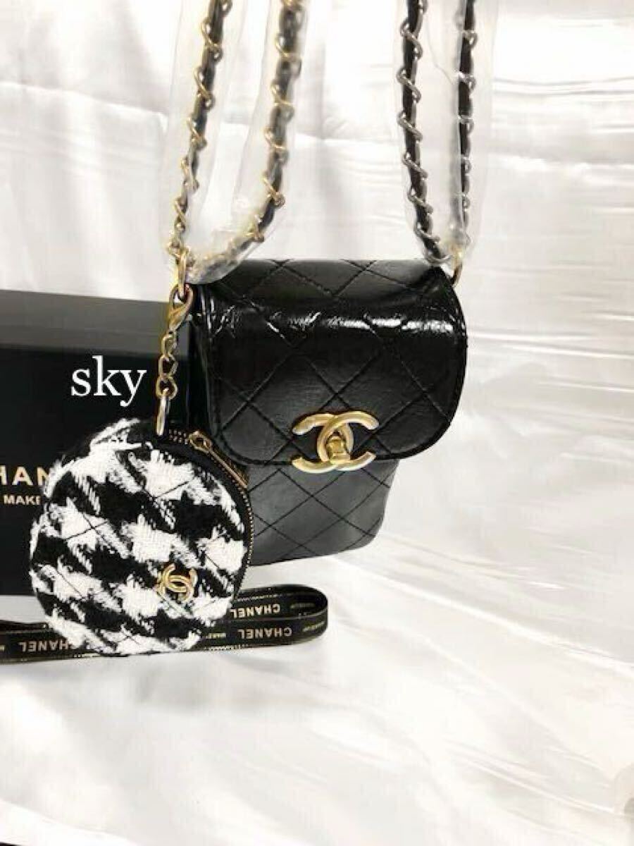 新品 CHANEL シャネル ノベルティ ショルダーバッグ スマホポーチ 斜