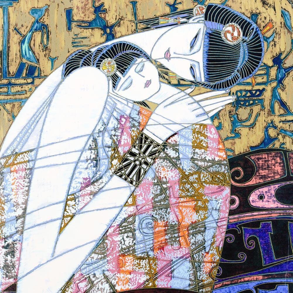 大型作品丁紹光 ティンシャオカン Motherhood(母性) シルクスクリーン