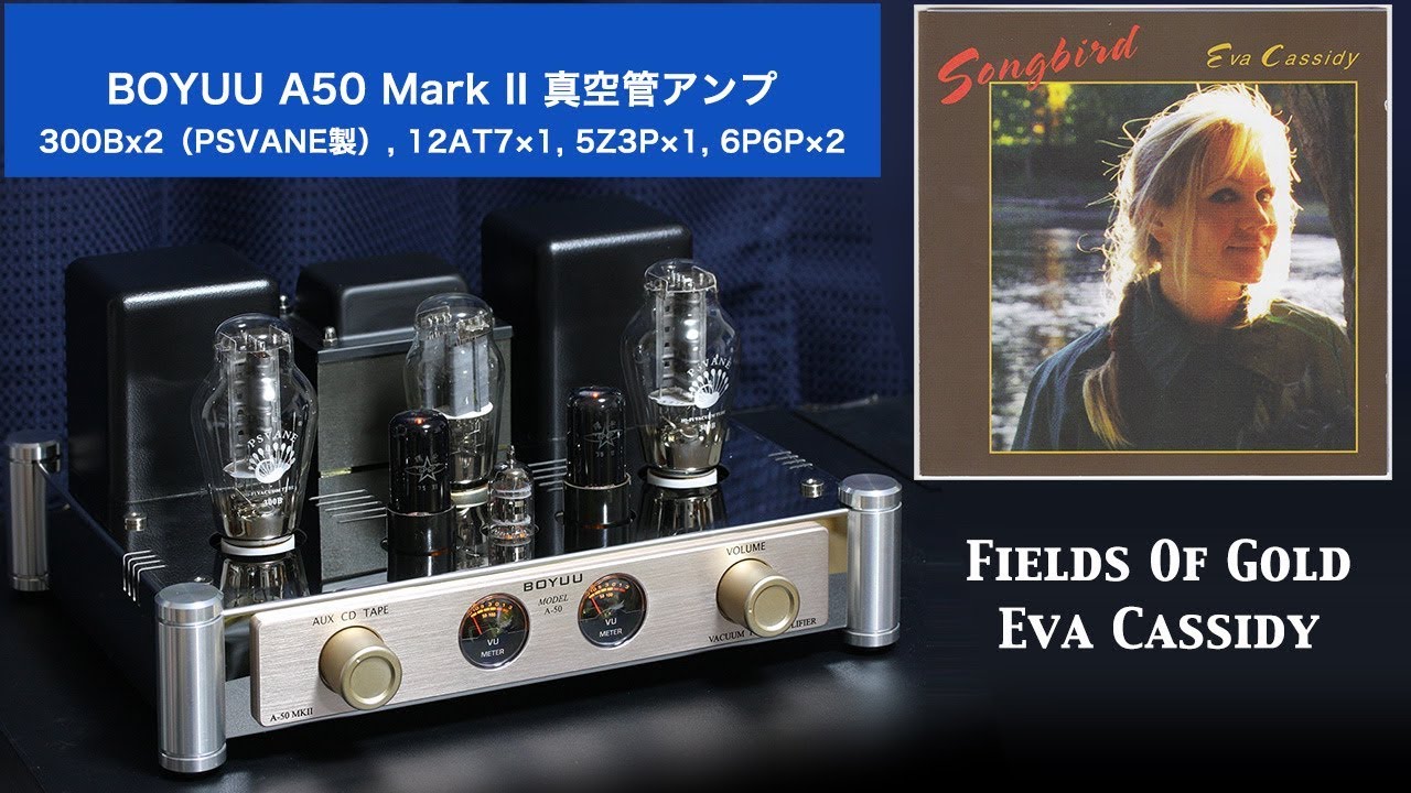 ATTOZEN】真空管アンプ BOYUU A50 MKII - CD演奏（Fields Of Gold