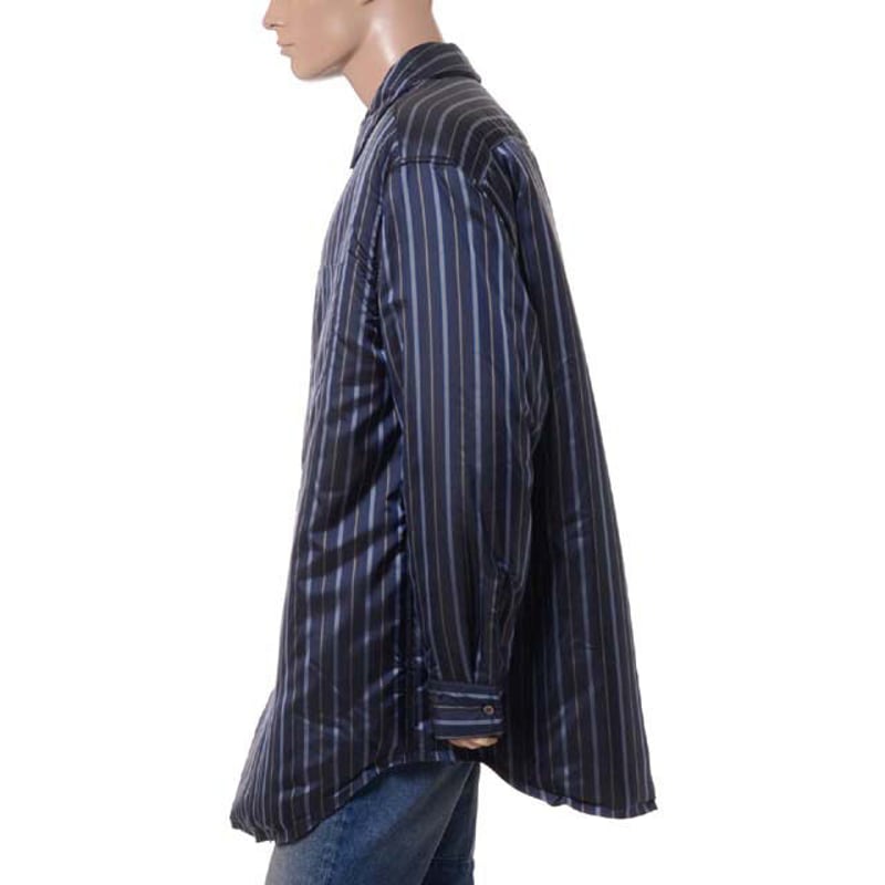 メゾン マルジェラ Maison Margiela パデッドシャツ ネイビー