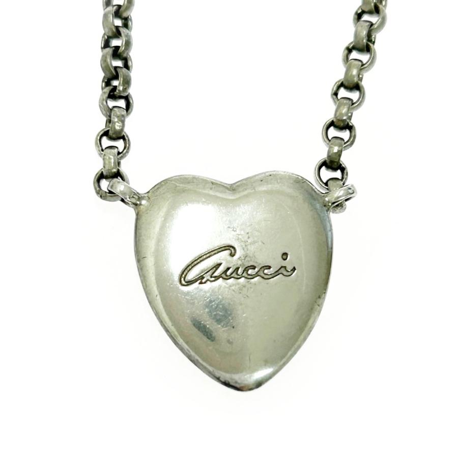 GUCCI（グッチ） 【箱付き】 シルバー フローラハート 蜂 ネックレス