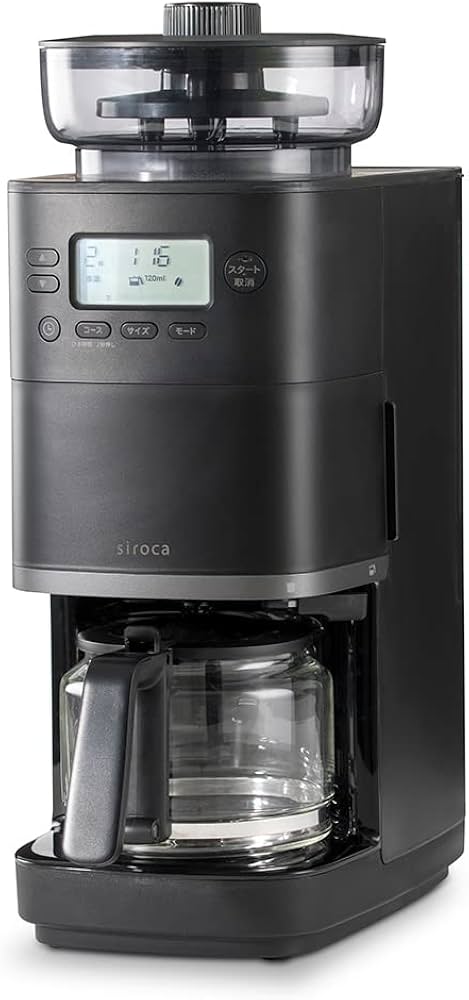 Amazon | シロカ コーン式 全自動 コーヒーメーカー カフェばこPRO