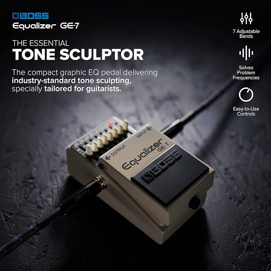 Amazon.com: BOSS GE-7 Equalizer | Compact Graphic Equalizer Pedal