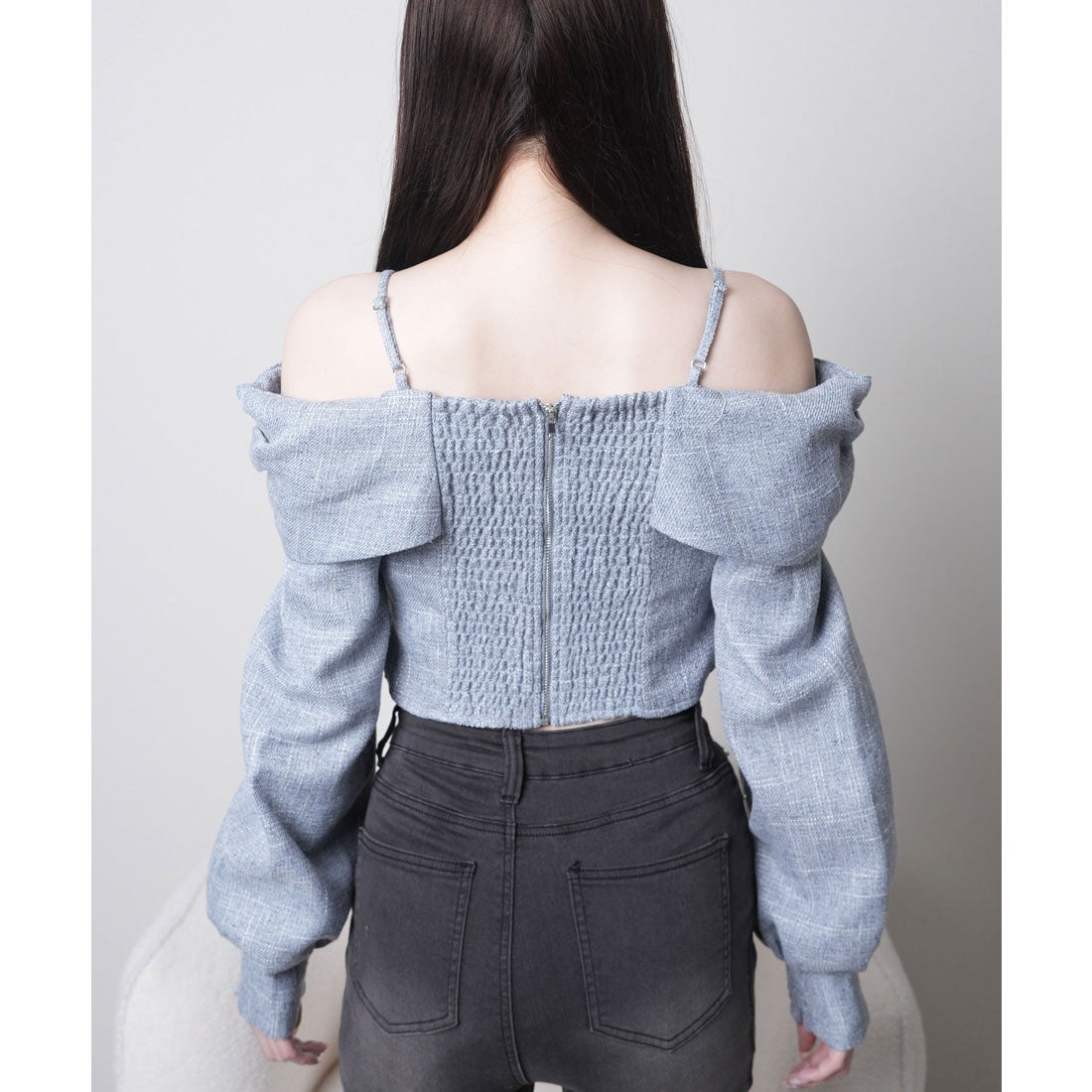 リップサービス LIP SERVICE リボンオフショルロングスリーブトップス