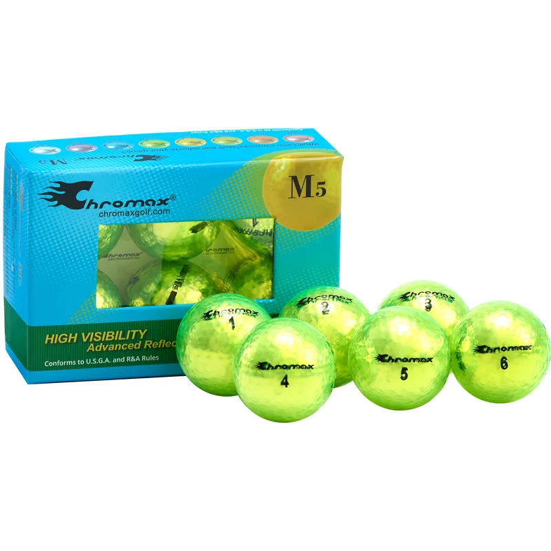 Chromax Metallic Green M5 Golf Balls - 6-Pack - Golfballs.com