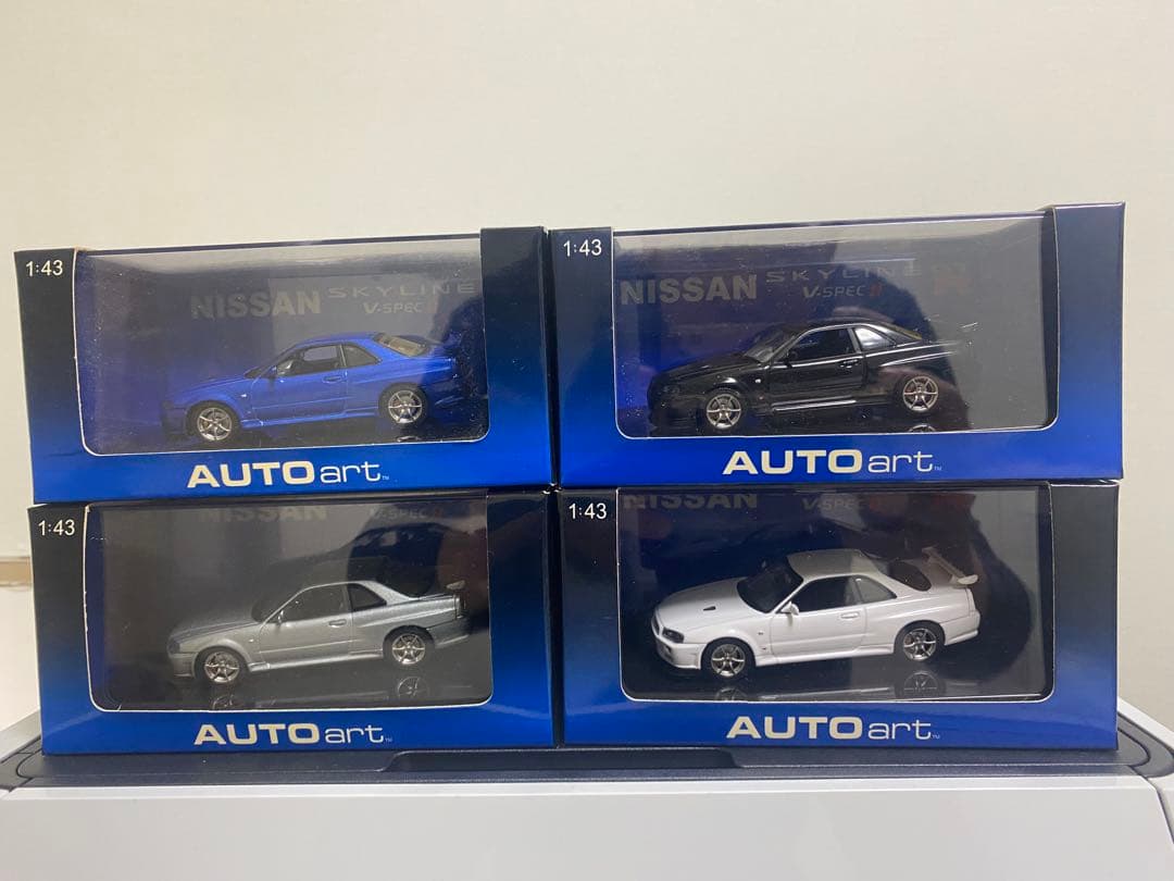 AUTOart 日産スカイラインbnr34gtr Nissan R34 GT-R Z-Tune Nismo 1:18 Autoart Preto - 20 anos! Loja on