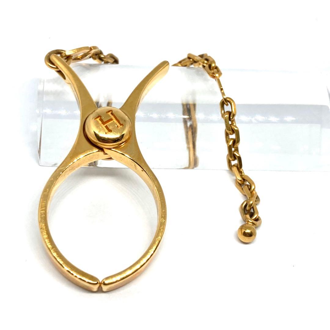 エルメス グローブ ホルダー フィルー ゴールド HERMES（エルメス） クリップ/キーホルダー フィルー グローブホルダー