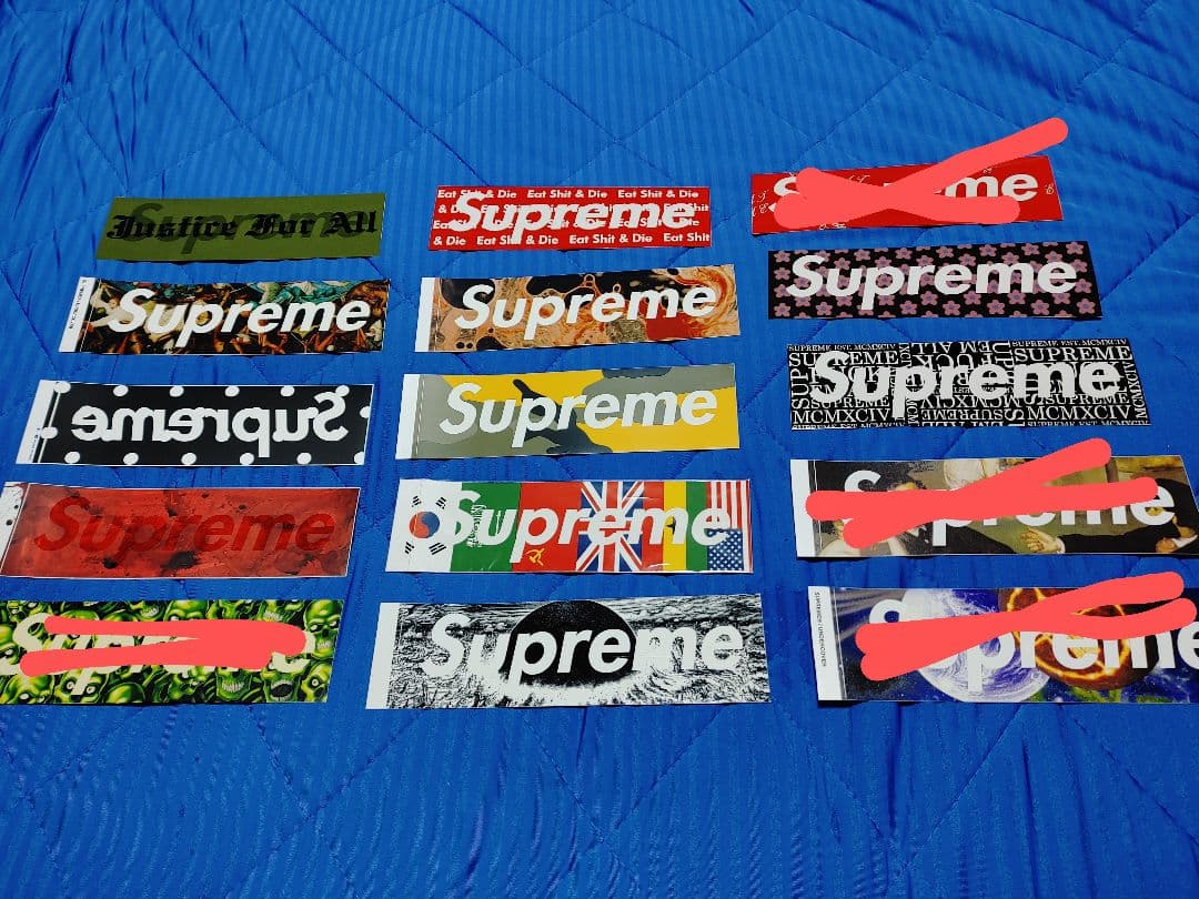 Supreme ステッカー セット (ボックスロゴ11種) Supreme ボックスロゴステッカー - Supreme 通販 Online Shop A-1 RECORD