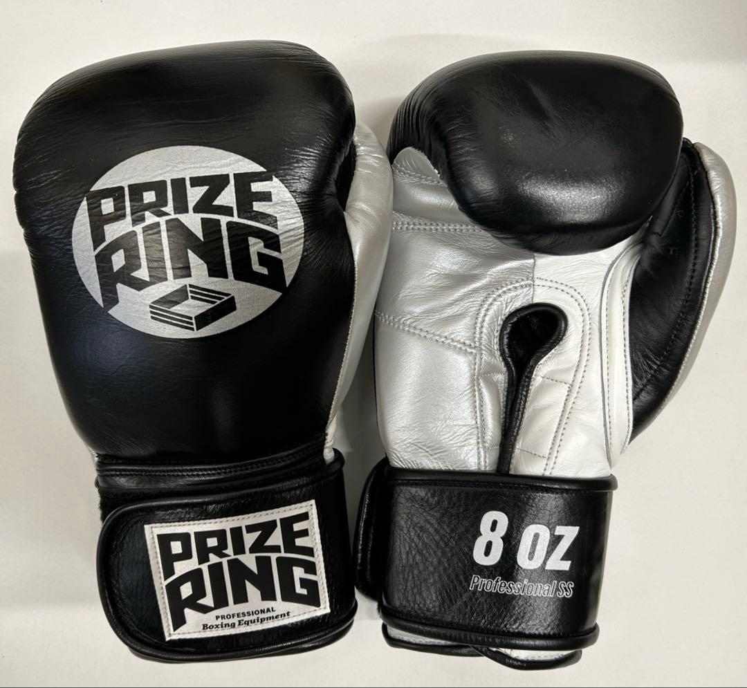 プライズリング　ボクシンググローブ　本革製 8oz 黒 Amazon | PRIZE RING／プライズリング 