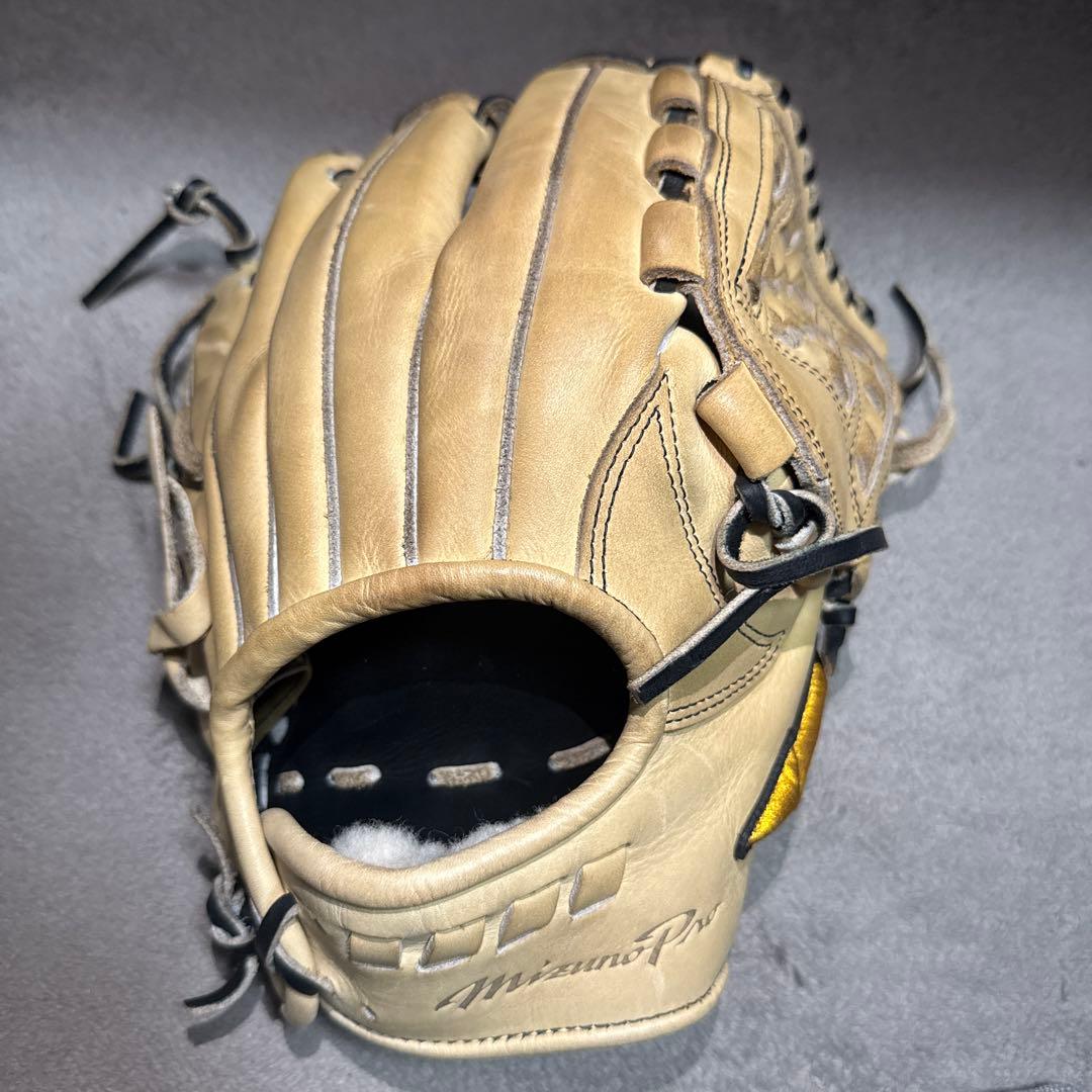 Mizuno Pro ベージュレザーグローブ Mizuno Pro ミズノプロ 硬式 グローブ グラブ 外野手用 限定皮革 高校