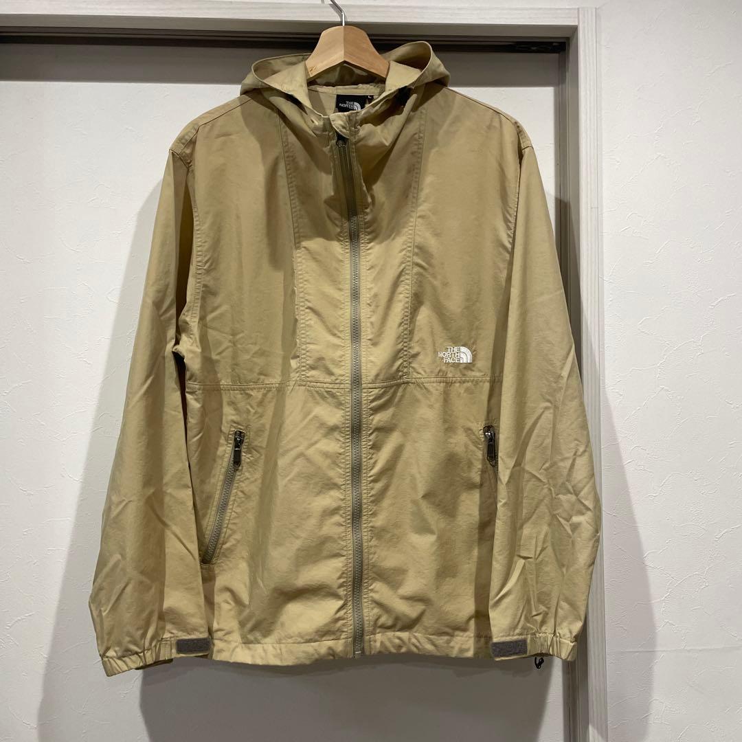 THE NORTH FACE Lサイズ　コンパクトジャケット ベージュ ナイロン THE NORTH FACE（ザ ノースフェイス） ナイロンジャケット THE NORTH