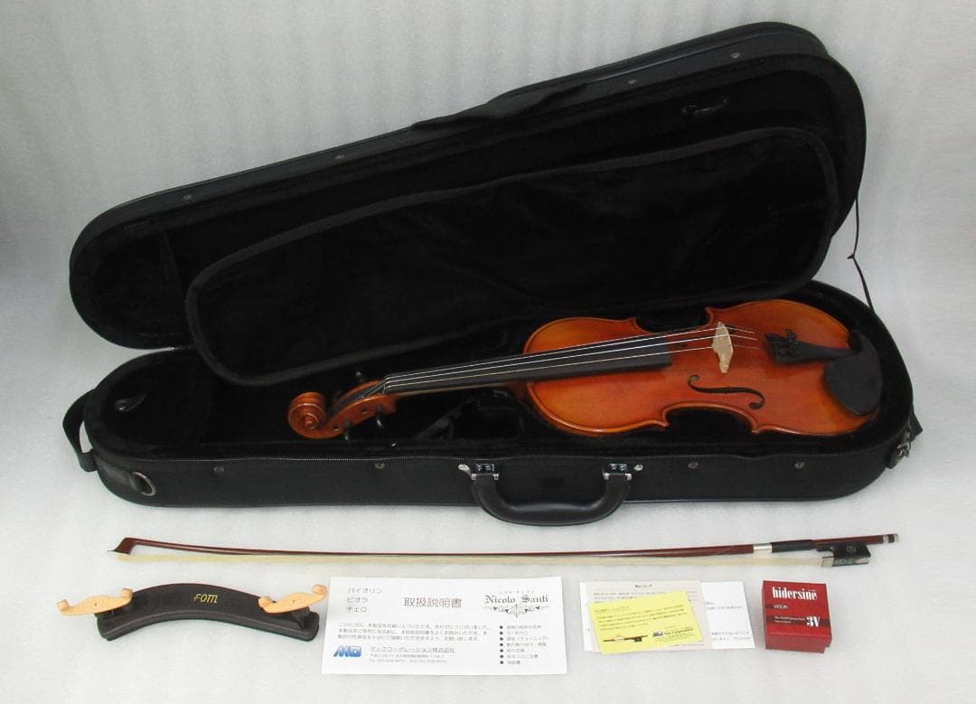 ニコロサンティ バイオリン NSN60S 4/4 anno:2018 美品 Nicolo Santi NSN60S 分数1/8バイオリンセット ニコロサンティ